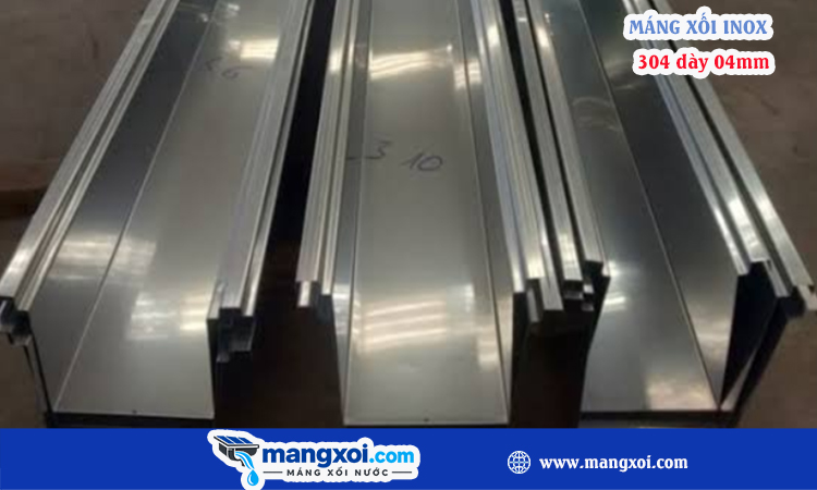 Máng xối inox 304 dày 0.4mm