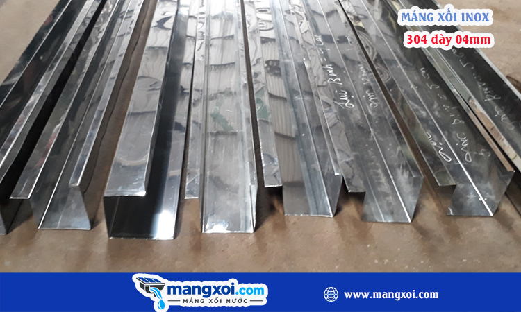 Máng xối inox 304 dày 0.4mm