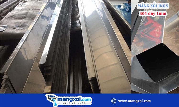 Máng xối inox 304 dày 1mm