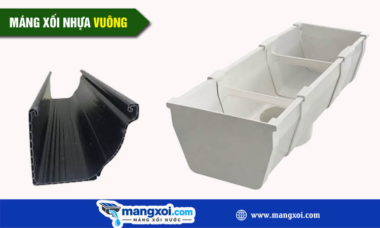 Máng xối nhựa vuông