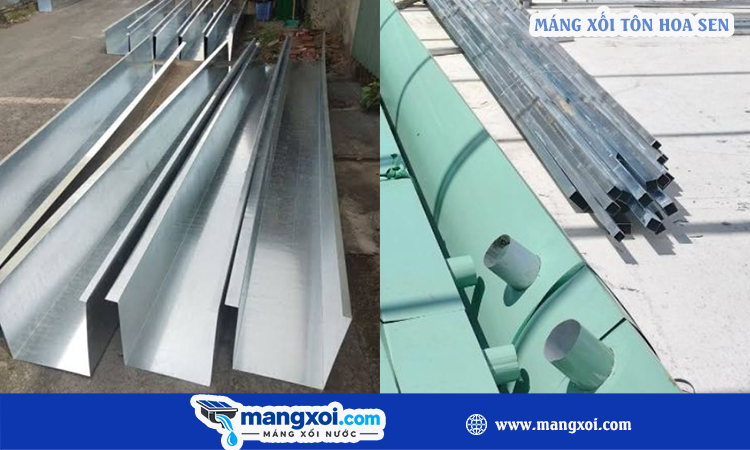 Máng xối tôn hoa sen